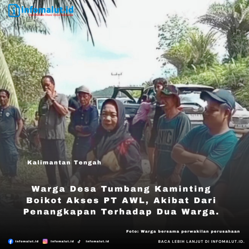 Foto: Warga bersama perwakilan perusahaan 