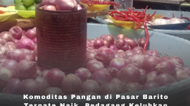 Foto: salah satu lapak pedang di pasar Barito bay: Aji