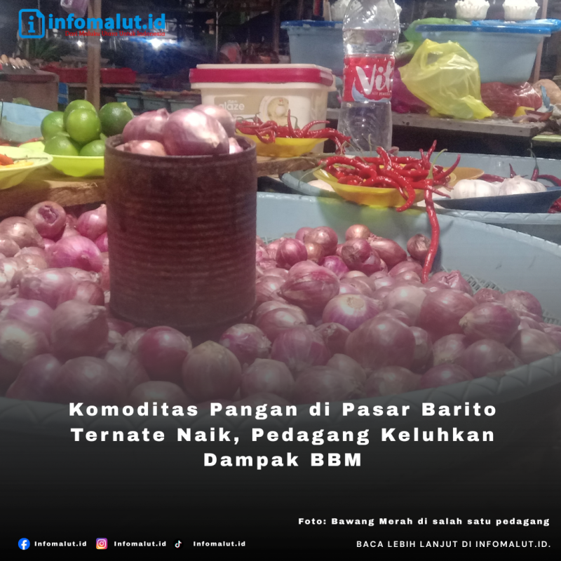 Foto: salah satu lapak pedang di pasar Barito bay: Aji